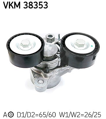 Skf Spannrolle, Keilrippenriemen [Hersteller-Nr. VKM38353] für BMW