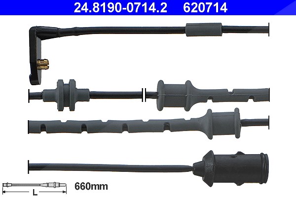Ate Warnkontakt, Bremsbelagverschleiß [Hersteller-Nr. 24.8190-0714.2] für Vauxhall, Opel