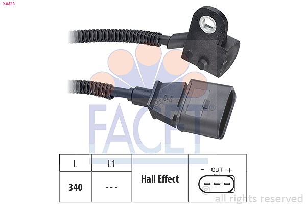 Facet Sensor, Nockenwellenposition [Hersteller-Nr. 9.0423] für Seat, VW, Audi, Ford, Skoda