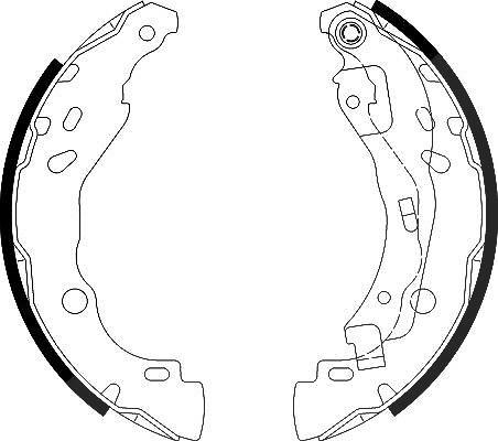 Hella Bremsbackensatz [Hersteller-Nr. 8DB355002-641] für Dacia, Renault, Lada, Nissan