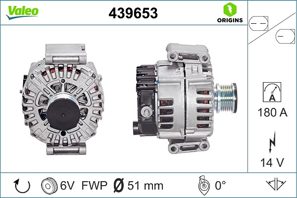 Valeo Generator [Hersteller-Nr. 439653] für Mercedes-Benz