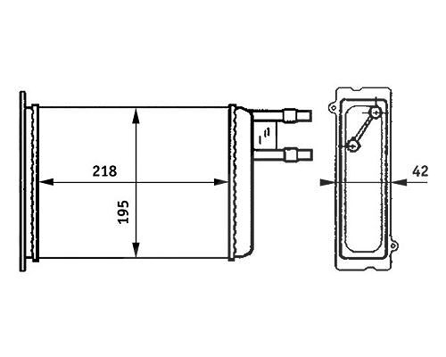 Mahle Wärmetauscher, Innenraumheizung [Hersteller-Nr. AH147000S] für Peugeot, Fiat, Citroën