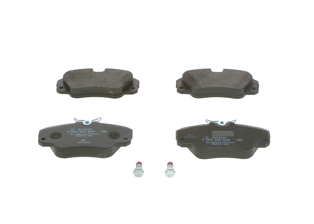 Bosch Bremsbelagsatz, Scheibenbremse [Hersteller-Nr. 0986460939] für Vauxhall, Opel