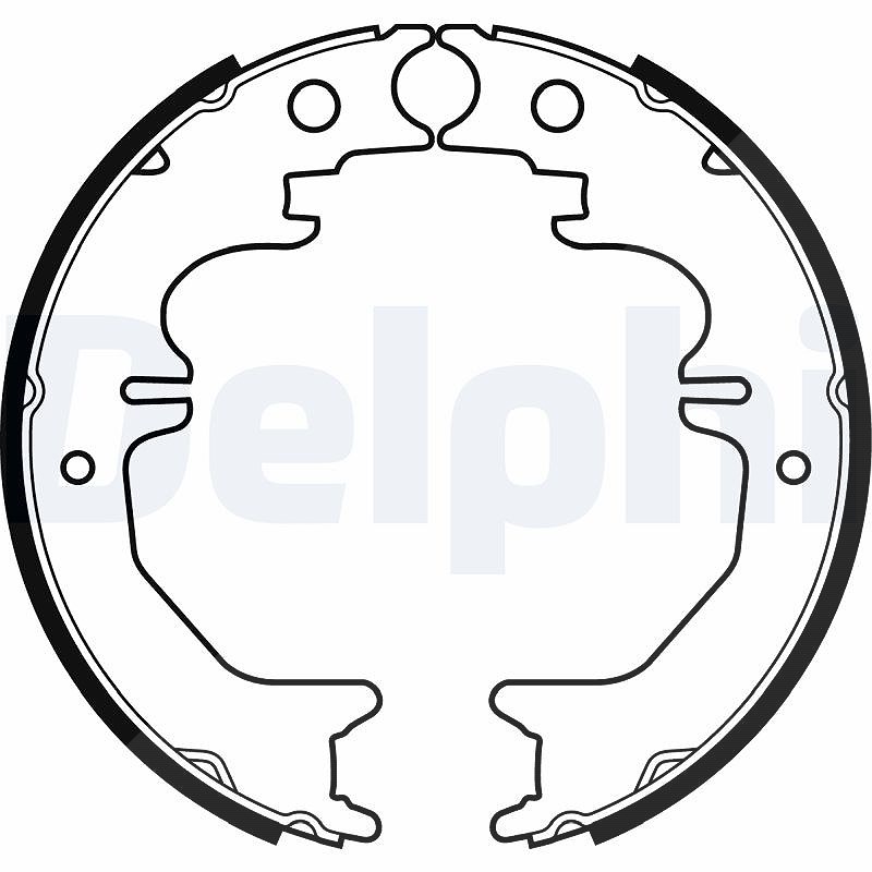 Für DELPHI LS2053 Brake Shoe Set, parking brake LS2053 Brake shoe fits: LEXUS G - Bild 7