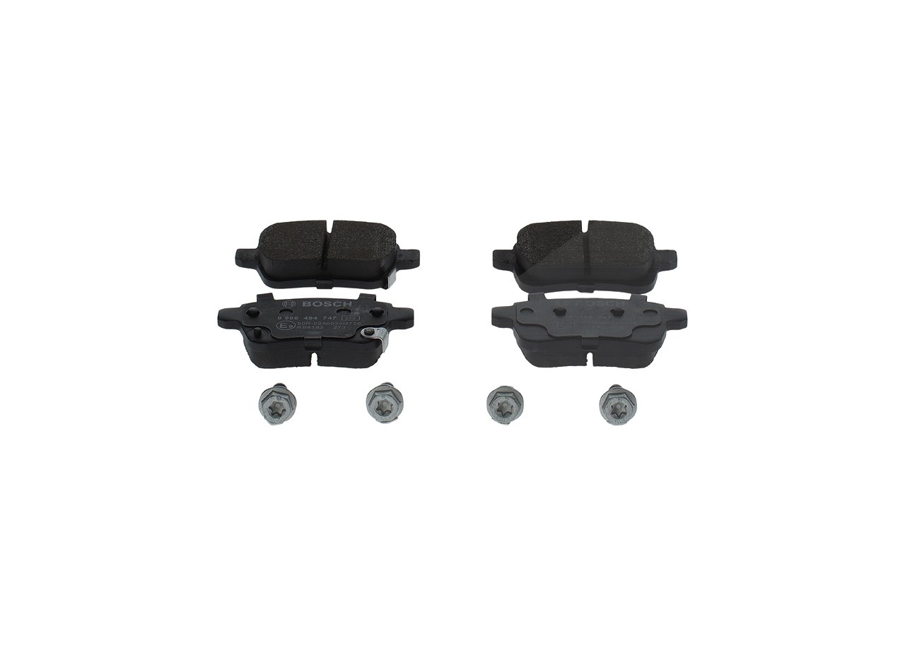 Bosch Bremsbelagsatz, Scheibenbremse [Hersteller-Nr. 0986494747] für Opel, Vauxhall