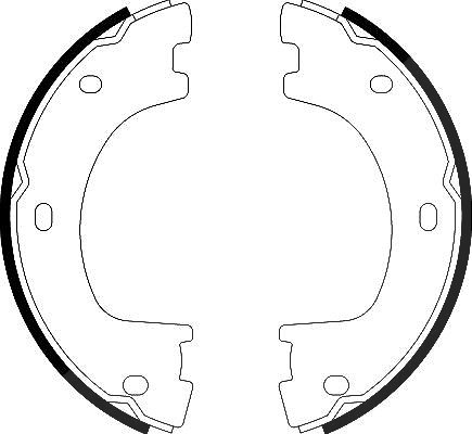 Hella Bremsbackensatz, Feststellbremse [Hersteller-Nr. 8DA355050-071] für VW, Mercedes-Benz