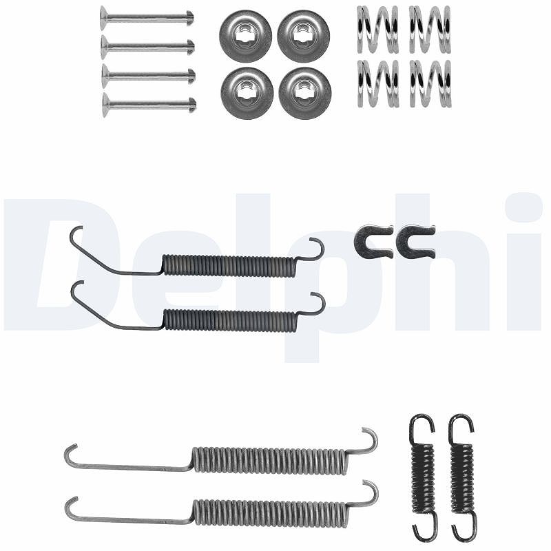 Delphi Zubehörsatz, Bremsbacken [Hersteller-Nr. LY1412] für Citroën, Nissan, Mitsubishi, Peugeot
