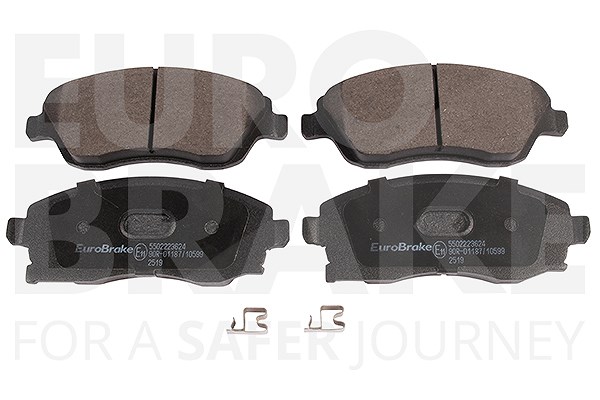 Eurobrake Bremsbelagsatz Vorderachse [Hersteller-Nr. 5502223624] für Vauxhall, Opel