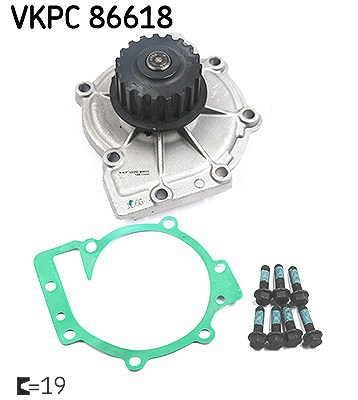 Skf Wasserpumpe [Hersteller-Nr. VKPC86618] für Ford, Renault, Volvo