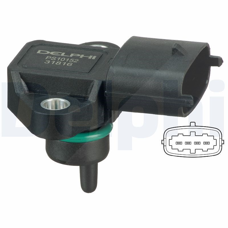 Delphi Luftdrucksensor, Höhenanpassung [Hersteller-Nr. PS10152] für Genesis, Hyundai, Kia