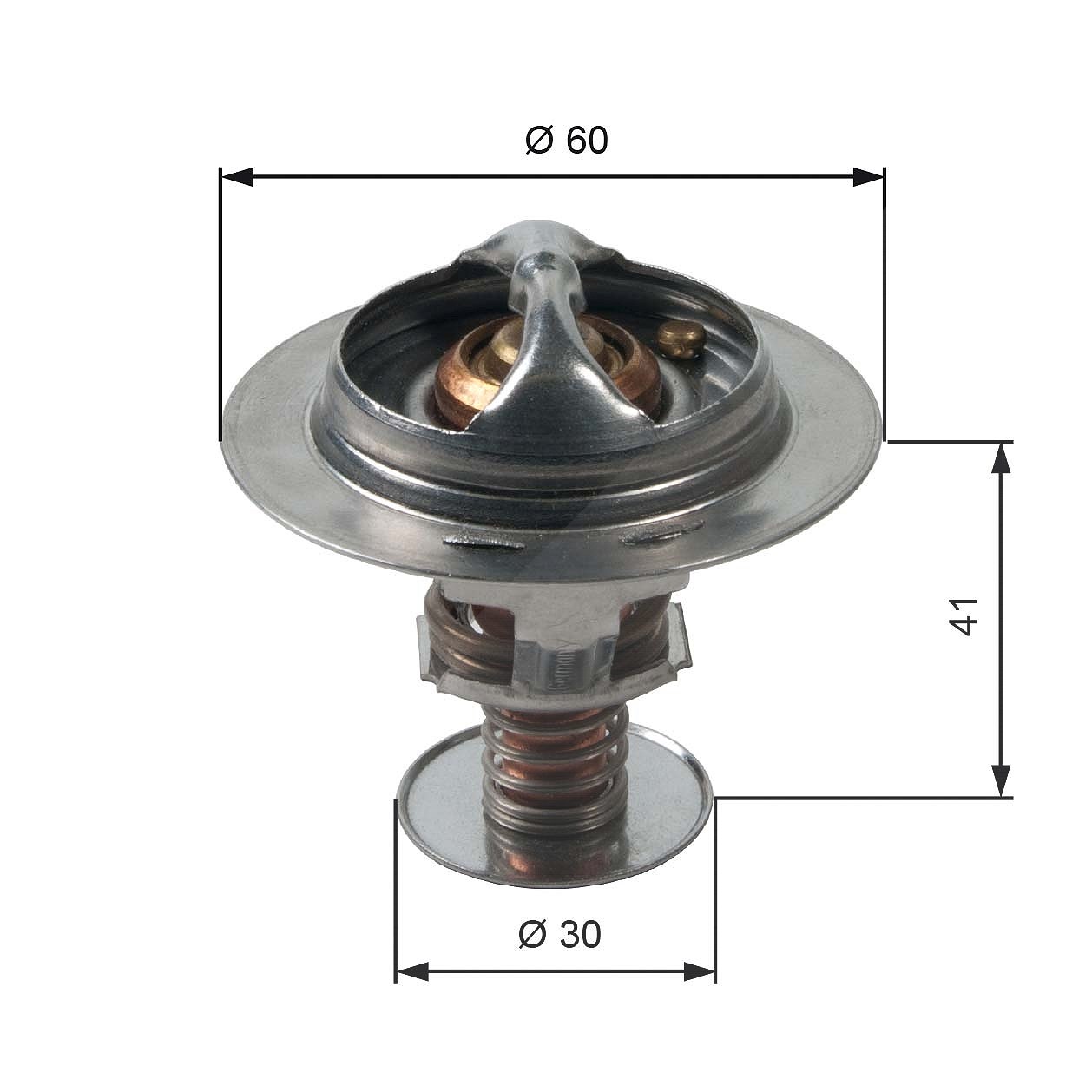 Gates Thermostat, Kühlmittel [Hersteller-Nr. TH34882G1] für Toyota, Kia, Hyundai