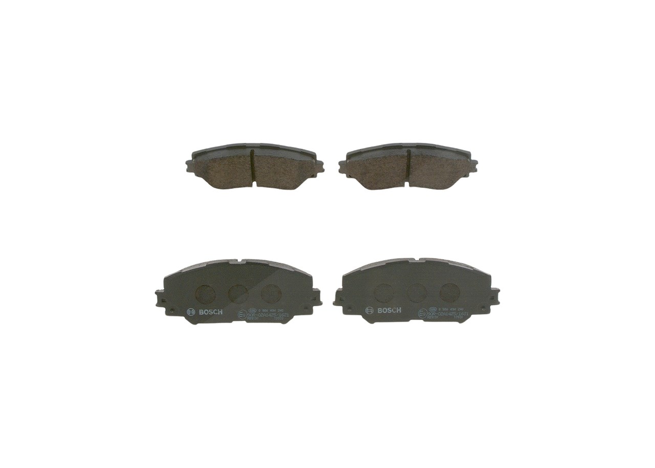 Bosch Bremsbelagsatz, Scheibenbremse [Hersteller-Nr. 0986494240] für Subaru, Toyota