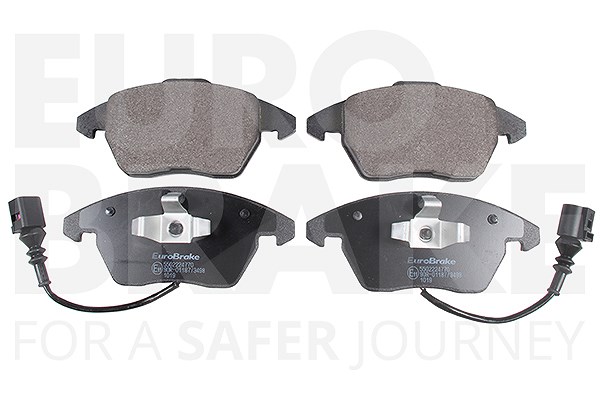 Eurobrake Bremsbelagsatz Vorderachse inkl VWK [Hersteller-Nr. 5502224770] für Skoda, Ford, Seat, Audi, VW
