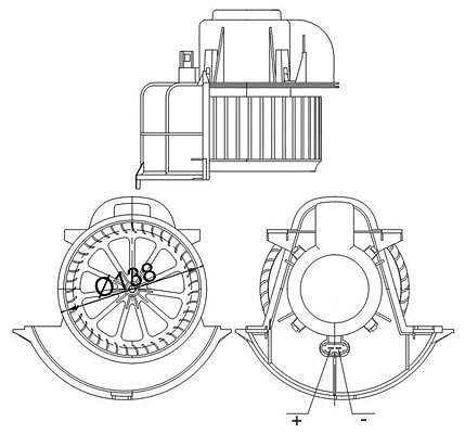 Mahle Innenraumgebläse [Hersteller-Nr. AB113000S] für Audi, Porsche, VW