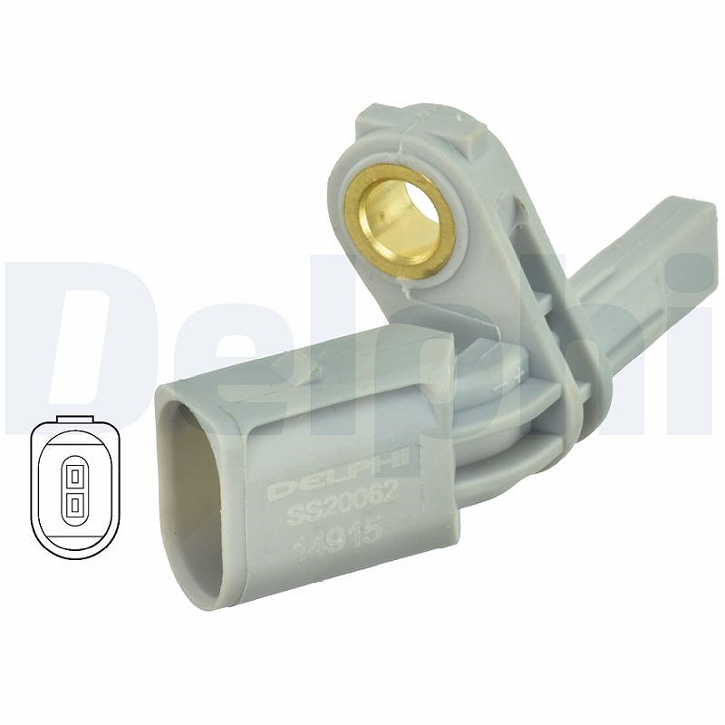 Delphi Sensor, Raddrehzahl [Hersteller-Nr. SS20062] für Porsche, Skoda, Audi, Seat, Cupra, VW