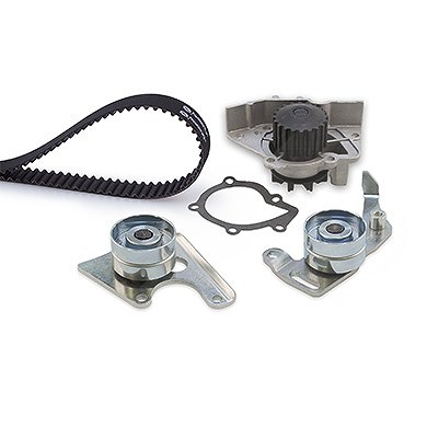 Gates Wasserpumpe + Zahnriemensatz [Hersteller-Nr. KP25049XS] für Rover, Peugeot, Suzuki, Hyundai, Fiat, Citroën, Geo, Fso