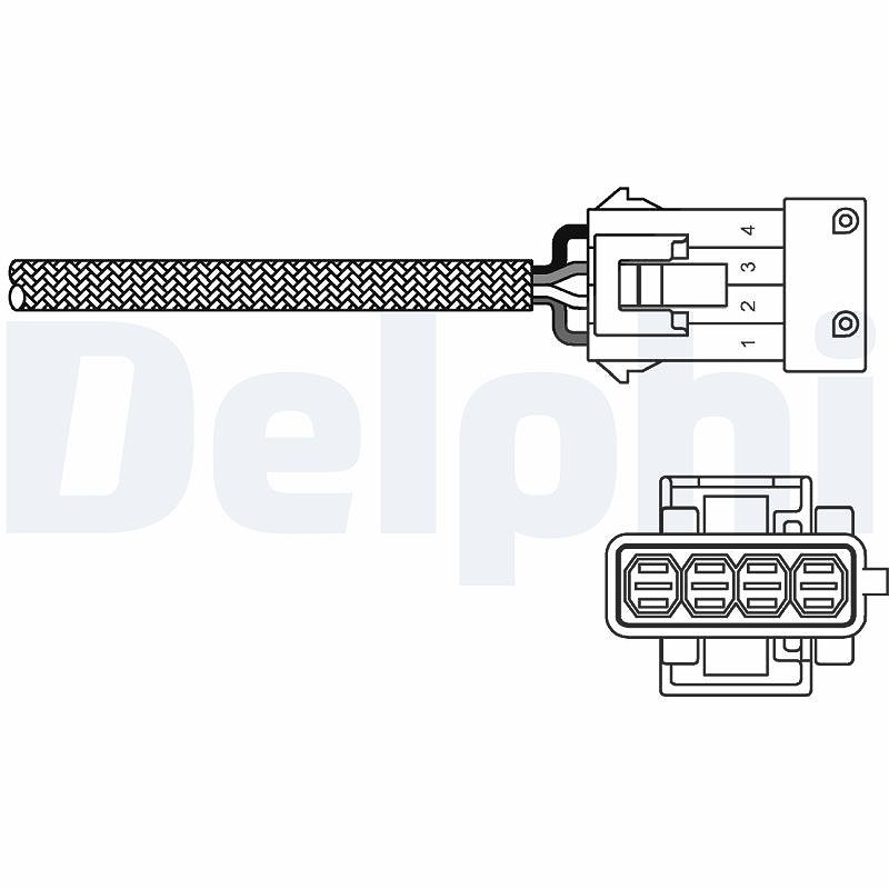 Delphi Lambdasonde [Hersteller-Nr. ES20309-12B1] für Lancia, Fiat, Citroën, Peugeot