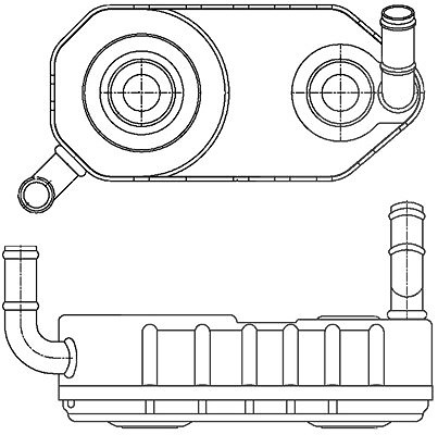 Mahle Ölkühler, Automatikgetriebe [Hersteller-Nr. CLC177000S] für VW, Seat