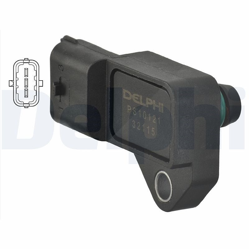 Delphi Sensor, Saugrohrdruck [Hersteller-Nr. PS10121] für Saab, Vauxhall, Opel
