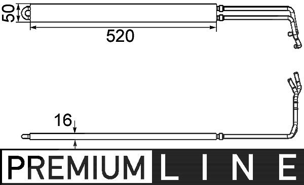 Mahle Ölkühler, Lenkung [Hersteller-Nr. CLC103000P] für Vauxhall, Opel, Saab