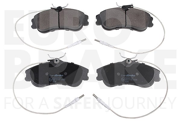 Eurobrake Bremsbelagsatz mit VWK Vorderachse [Hersteller-Nr. 5502221937] für Peugeot, Citroën