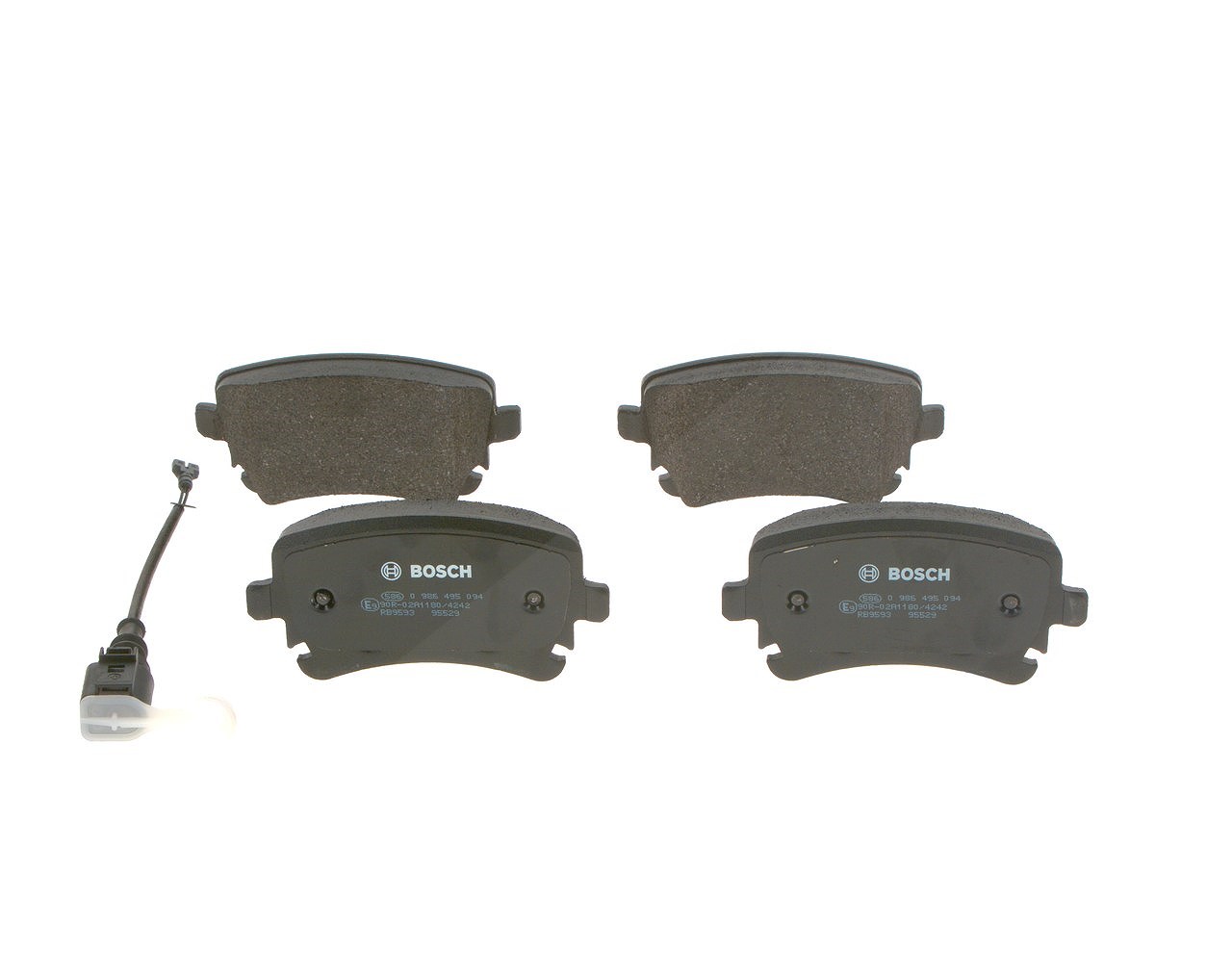 Bosch Bremsbelagsatz, Scheibenbremse [Hersteller-Nr. 0986495094] für VW