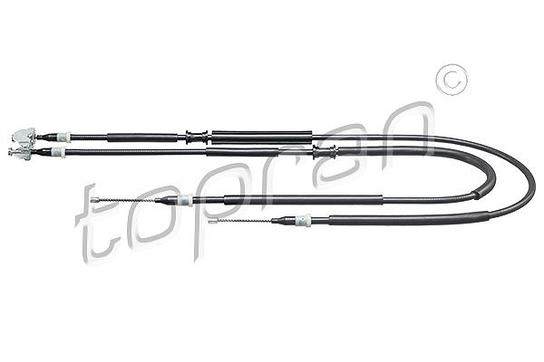 Topran Seilzug, Feststellbremse [Hersteller-Nr. 205507] für Vauxhall, Opel
