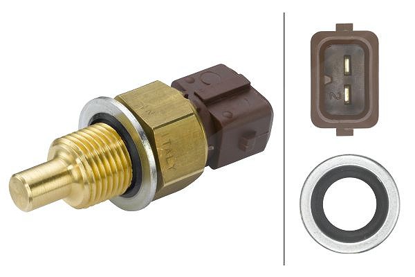 Hella Sensor, Kühlmitteltemperatur [Hersteller-Nr. 6PT009309-201] für Peugeot, Citroën