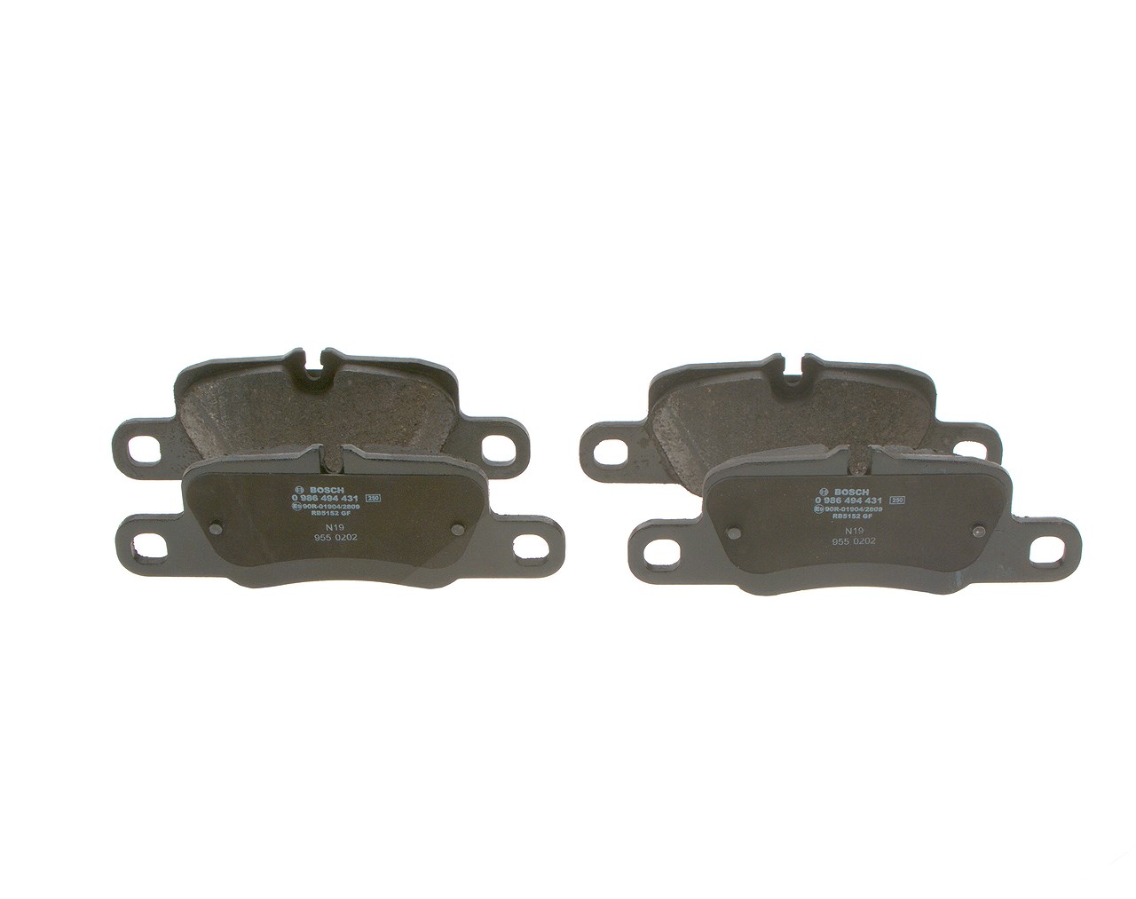 Bosch Bremsbelagsatz, Scheibenbremse [Hersteller-Nr. 0986494431] für Porsche