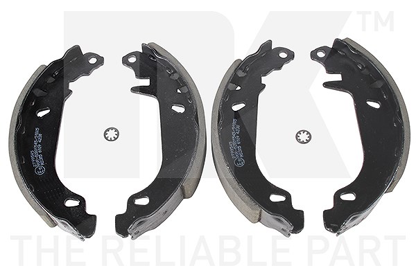 Nk Bremsbackensatz Trommelbremse Hinterachse [Hersteller-Nr. 2799545] für Peugeot, Citroën