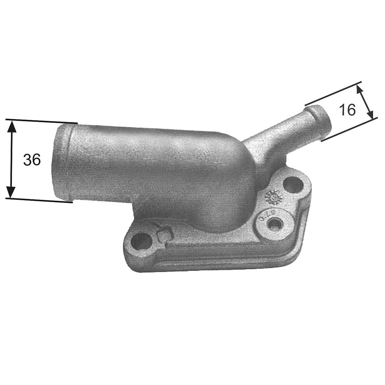 Gates Thermostat, Kühlmittel [Hersteller-Nr. TH12087G1] für Fiat, Lancia, Yugo, Tofas