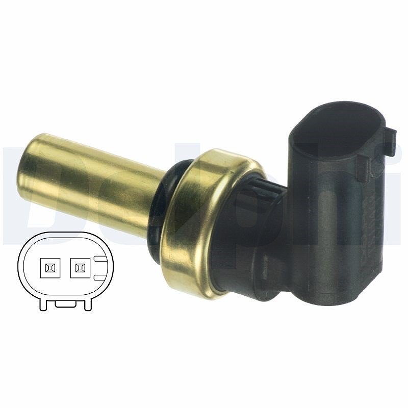 Delphi Sensor, Kühlmitteltemperatur [Hersteller-Nr. TS10468] für Chevrolet, Opel, Vauxhall, Alfa Romeo, Fiat