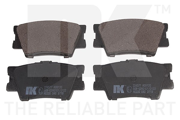 Nk Bremsbelagsatz Hinterachse [Hersteller-Nr. 224577] für Lexus, Toyota