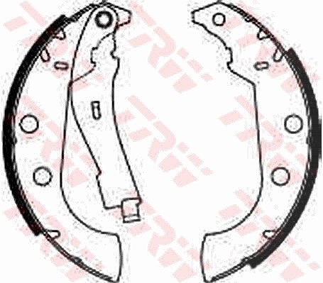 Trw Bremsbackensatz [Hersteller-Nr. GS8272] für Peugeot, Citroën
