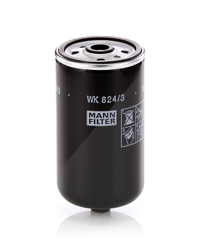 Mann-filter Kraftstofffilter [Hersteller-Nr. WK824/3] für Kia, Hyundai