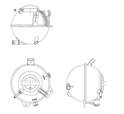 Nrf Ausgleichsbehälter, Kühlmittel [Hersteller-Nr. 454082] für Audi, Skoda, VW, Seat