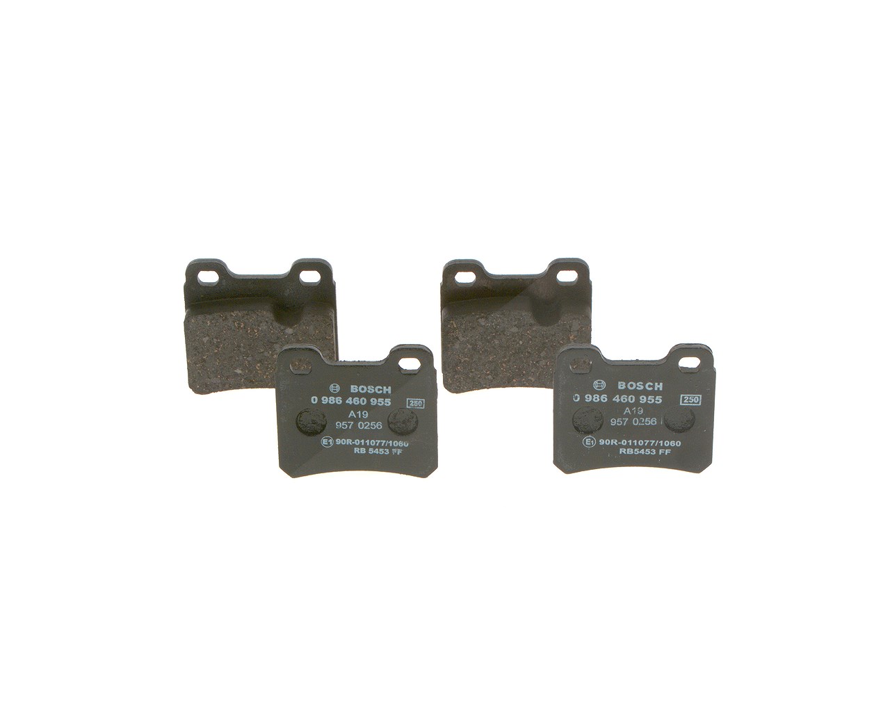 Bosch Bremsbelagsatz, Scheibenbremse [Hersteller-Nr. 0986460955] für Saab, Vauxhall, Opel