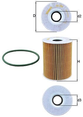 Mahle Ölfilter [Hersteller-Nr. OX254D5] für Porsche
