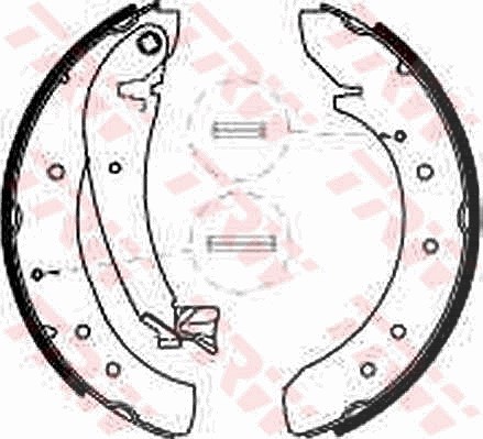 Trw Bremsbackensatz [Hersteller-Nr. GS8546] für Citroën, Fiat, Peugeot, Toyota