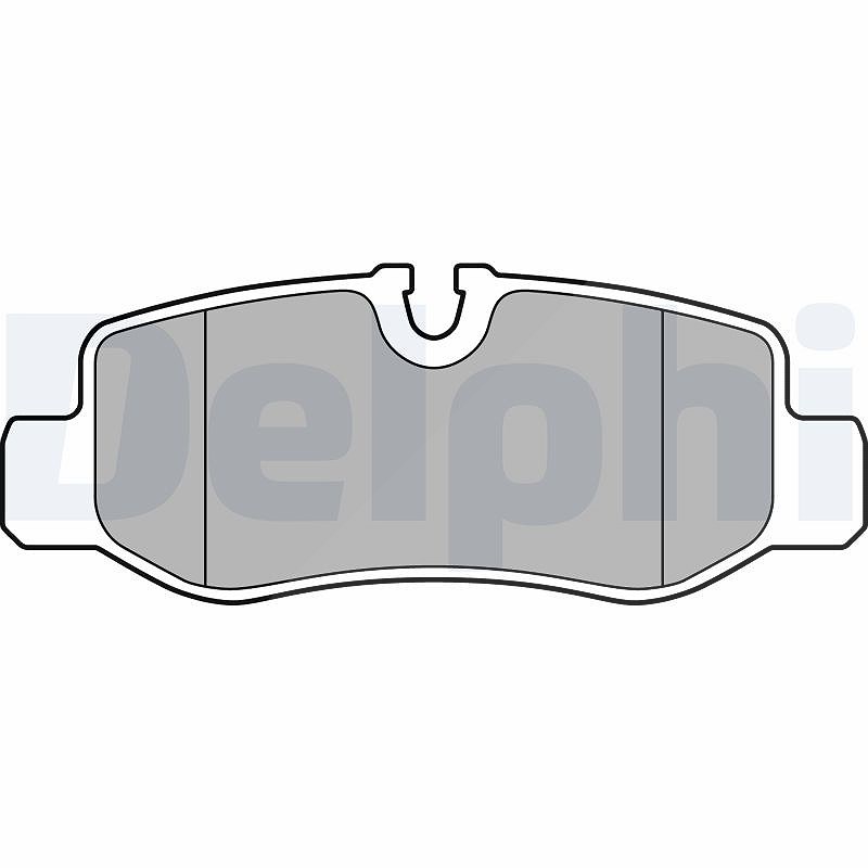 Delphi Bremsbeläge hinten (Satz) [Hersteller-Nr. LP3139] für Mercedes-Benz