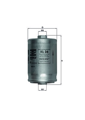 Mahle Kraftstofffilter [Hersteller-Nr. KL36] für VW, Audi