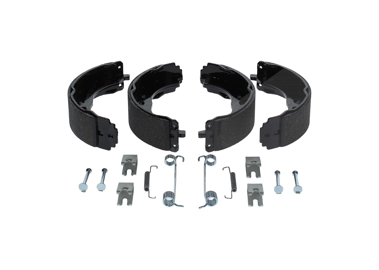 Bosch Bremsbackensatz, Feststellbremse [Hersteller-Nr. 0986487726] für Opel, Peugeot, Vauxhall, Fiat, Citroën