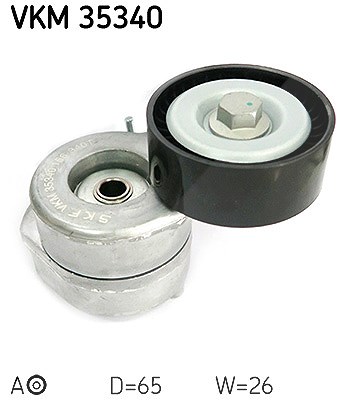 Skf Spannrolle, Keilrippenriemen [Hersteller-Nr. VKM35340] für Fiat, Opel, Chevrolet, Alfa Romeo, Vauxhall, Suzuki