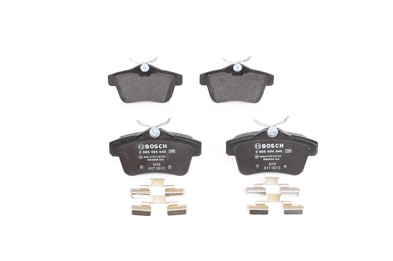 Bosch Bremsbelagsatz, Scheibenbremse [Hersteller-Nr. 0986494640] für Citroën, Ds, Peugeot