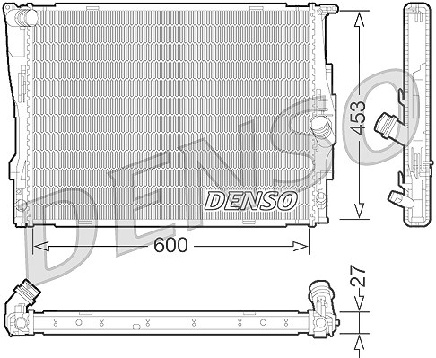 Denso Kühler, Motorkühlung [Hersteller-Nr. DRM05073] für BMW