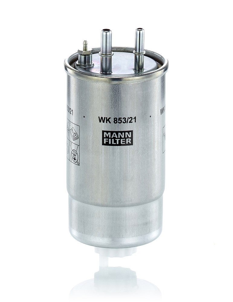 Mann-filter Kraftstofffilter [Hersteller-Nr. WK853/21] für Opel, Peugeot, Chrysler, Vauxhall, Citroën, Fiat, Ford, Lancia, Alfa Romeo
