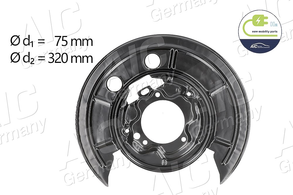 Aic Deckblech Bremsscheibe hinten rechts [Hersteller-Nr. 56432] für Citroën, Fiat, Peugeot