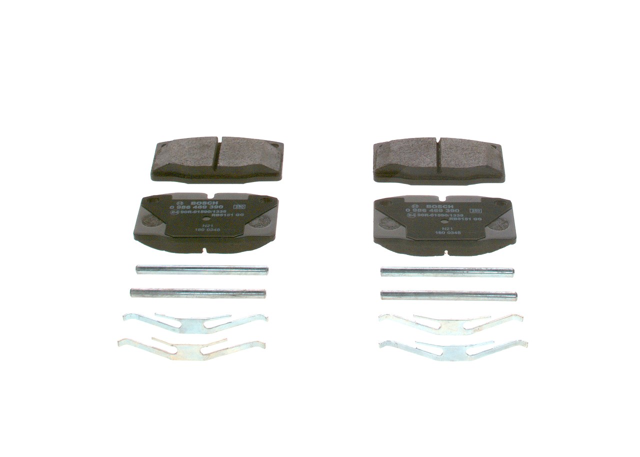 Bosch Bremsbelagsatz, Scheibenbremse [Hersteller-Nr. 0986469390] für Vauxhall, Opel