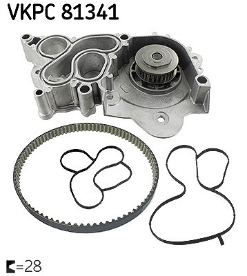 Skf Wasserpumpe [Hersteller-Nr. VKPC81341] für Audi, Seat, Skoda, VW