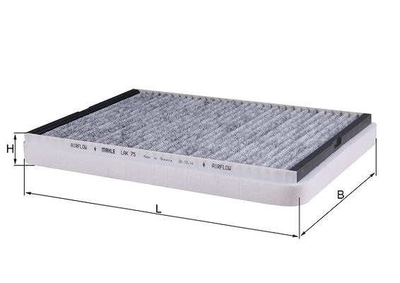 Mahle Filter, Innenraumluft [Hersteller-Nr. LAK75] für Vauxhall, Opel